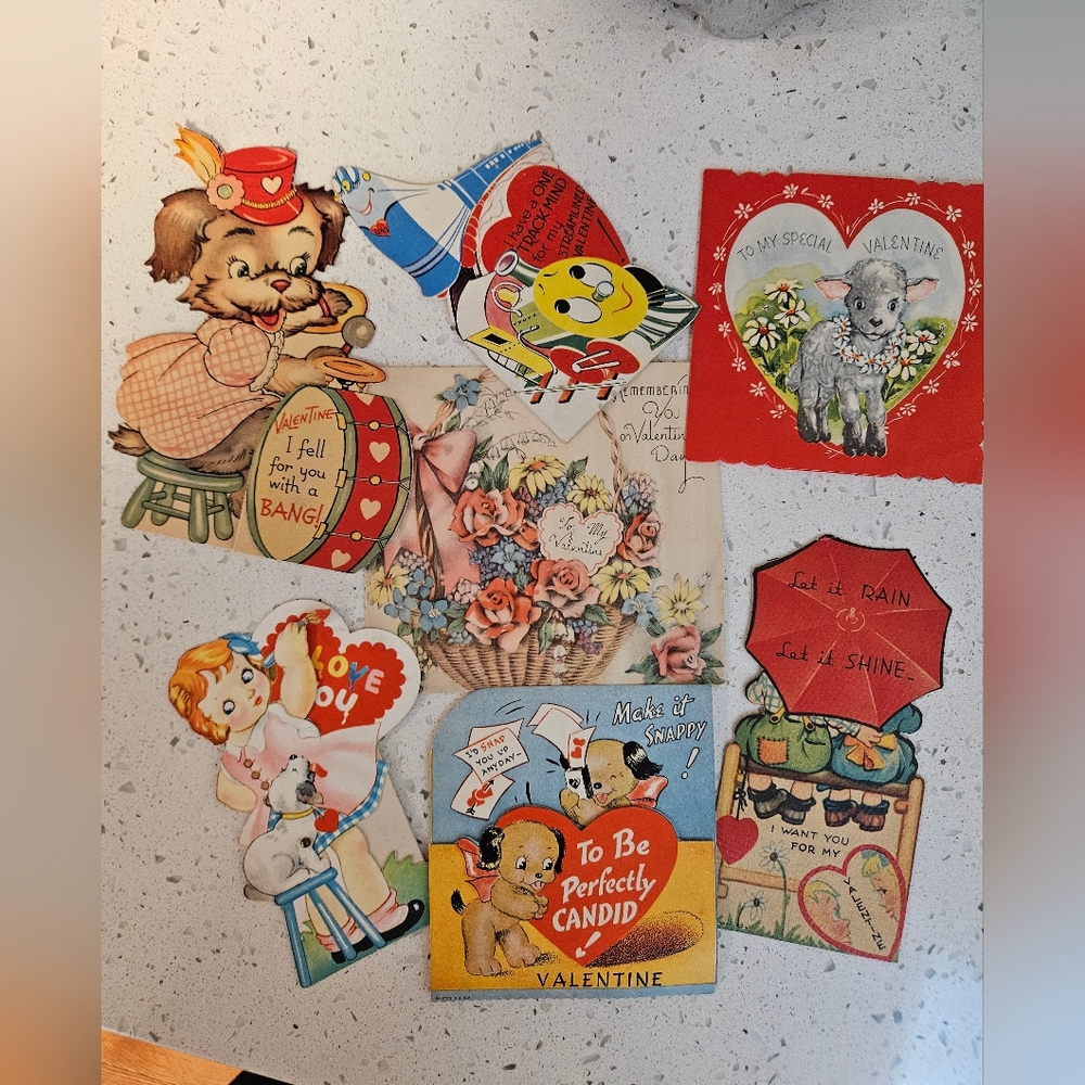 Vintge Valentines Card Bundle